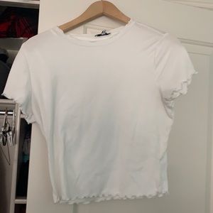White baby tee